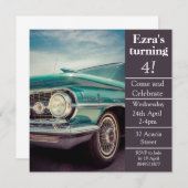 ヴィンテージの心配の誕生日の招待状 招待状 (正面/裏面)