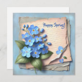 ヴィンテージの忘れ水色は花ではない シーズンカード (正面/裏面)