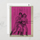 ヴィンテージの恋のプライドはがき ポストカード (正面/裏面)