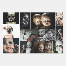 ヴィンテージの悪夢- Hauing Dolls ラッピングペーパーシート