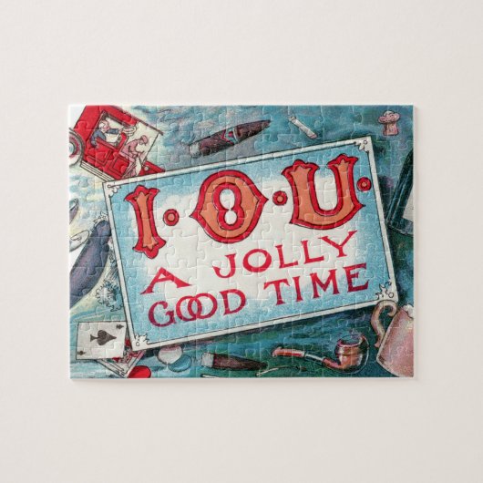 ヴィンテージの悪習パーティー、ギャンブル、飲酒、喫煙 ジグソーパズル (横)