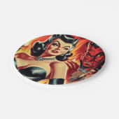 ヴィンテージの悪魔化 ペーパープレート (アングル)