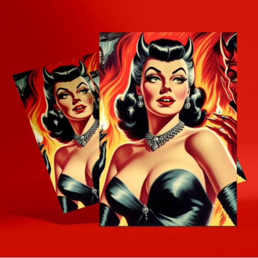 ヴィンテージの悪魔化 ポストカード