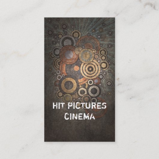 ヴィンテージの悲哀創造的なビジネス垂直カード 名刺 (正面)