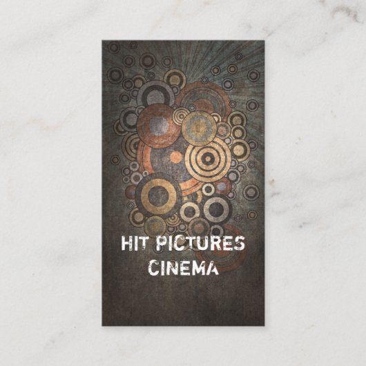 ヴィンテージの悲哀創造的なビジネス垂直カード 名刺 (正面)