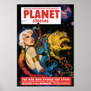 ヴィンテージの惑星の物語のエイリアンの侵入 ポスター