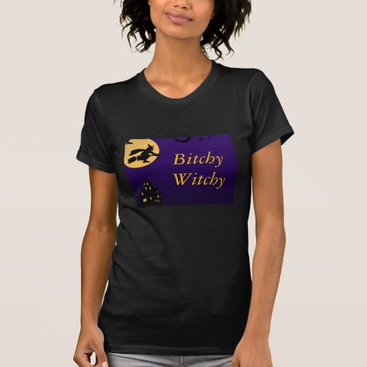 ヴィンテージの意地悪なWitchyハロウィンのTシャツ Tシャツ (正面)