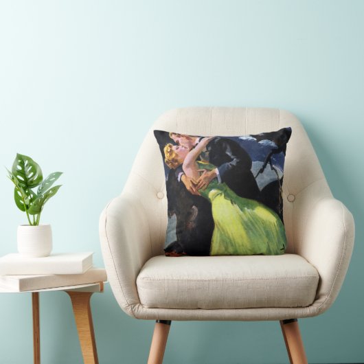 ヴィンテージの愛とロマンス、ロマンチックなキス クッション (椅子)