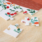 ヴィンテージの愛らしくかわいい母孤のオオカミおよび彼女のベビー ジグソーパズル (側面)