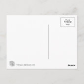 ヴィンテージの愛国心が強いビーチの女性の郵便はがき ポストカード (裏面)