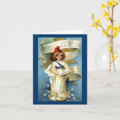 ヴィンテージの愛国心が強いメッセージカード カード (黄色い花)