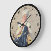 ヴィンテージの愛国心が強い裁縫の時計 ラージ壁時計 (傾斜)