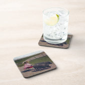 ヴィンテージの愛豚の少女 コースター (右側)