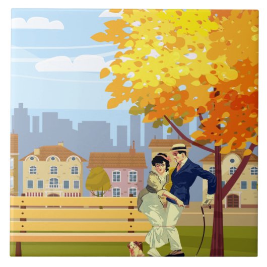 ヴィンテージの愛 タイル (正面)