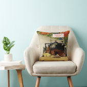 ヴィンテージの愛、道路の閉鎖あなたの自身のリスクで進行 クッション (椅子)