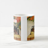 ヴィンテージの愛、道路の閉鎖あなたの自身のリスクで進行 コーヒーマグカップ (中央)