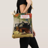 ヴィンテージの愛、道路の閉鎖あなたの自身のリスクで進行 トートバッグ (クローズアップ)