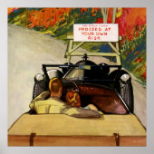 ヴィンテージの愛、道路の閉鎖あなたの自身のリスクで進行 ポスター (正面)