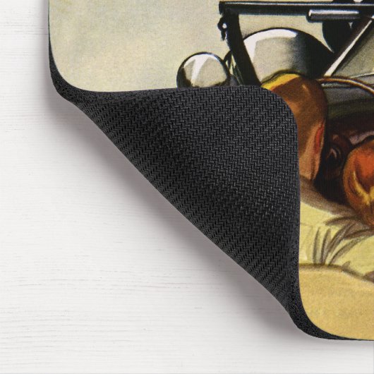 ヴィンテージの愛、道路の閉鎖あなたの自身のリスクで進行 マウスパッド (コーナー)