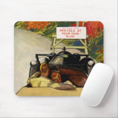 ヴィンテージの愛、道路の閉鎖あなたの自身のリスクで進行 マウスパッド (マウス)