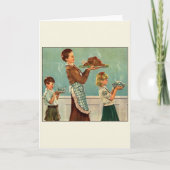 ヴィンテージの感謝祭のトルコの挨拶状 シーズンカード (正面)