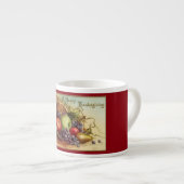 ヴィンテージの感謝祭のフルーツ エスプレッソカップ (正面右)