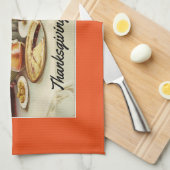 ヴィンテージの感謝祭の夕食 キッチンタオル (四つ折り)