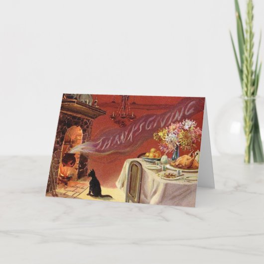 ヴィンテージの感謝祭の挨拶状 シーズンカード (正面)