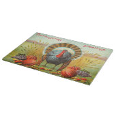 ヴィンテージの感謝祭の挨拶 カッティングボード (角)