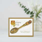 ヴィンテージの感謝祭の郵便はがき シーズンポストカード (スタンド正面)