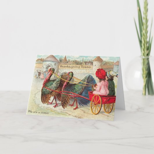 ヴィンテージの感謝祭のTowneカード シーズンカード (正面)