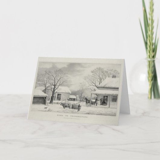 ヴィンテージの感謝祭 シーズンカード (正面)