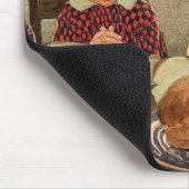 ヴィンテージの感謝祭、感謝する子供たち マウスパッド (コーナー)