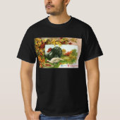 ヴィンテージの感謝祭, 野生の七面鳥と秋の色彩 Tシャツ (正面)