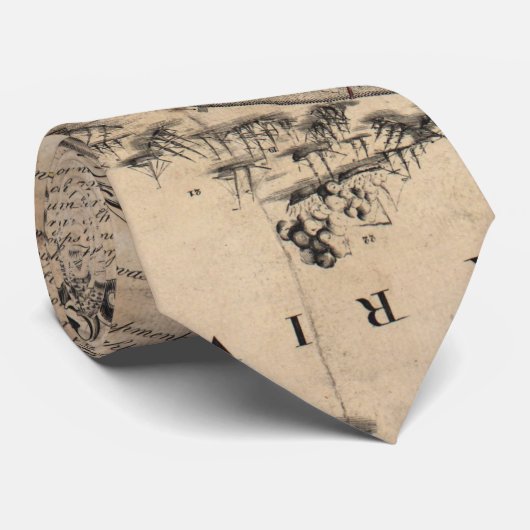 ヴィンテージの戦いヨークタウンバージニアの地図(1781) ネクタイ (ロール)