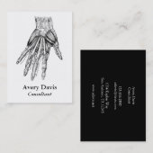 ヴィンテージの手の医学のスケッチ筋肉 名刺 (正面/裏面)