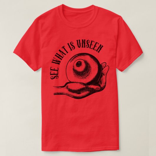 ヴィンテージの手の神秘的な目の密教秘術 Tシャツ (デザイン正面)