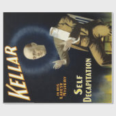 ヴィンテージの手品師のハリーKellarの自己の斬首 ラッピングペーパー (フラット)