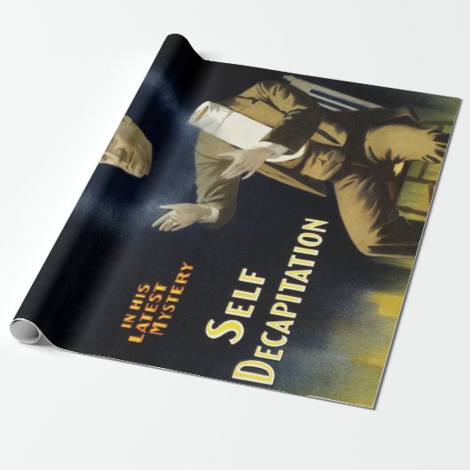 ヴィンテージの手品師のハリーKellarの自己の斬首 ラッピングペーパー (アンロールド)