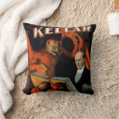 ヴィンテージの手品師のKellarの悪魔の枕 クッション (ブランケット)