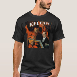 ヴィンテージの手品師のKellarの悪魔のTシャツ Tシャツ