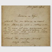 ヴィンテージの手書きのスタイル1の包装紙ロール ラッピングペーパー (フラット)