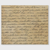 ヴィンテージの手書きのスタイル10の包装紙ロール ラッピングペーパー (フラット)