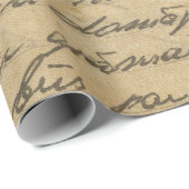 ヴィンテージの手書きのスタイル10の包装紙ロール ラッピングペーパー (ロールコーナー)