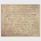 ヴィンテージの手書きのスタイル12の包装紙ロール ラッピングペーパー (フラット)