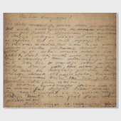 ヴィンテージの手書きのスタイル16の包装紙ロール ラッピングペーパー (フラット)