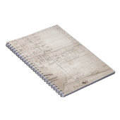 ヴィンテージの手書きの元帳 ノートブック (右側)