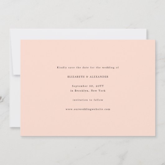 ヴィンテージの手書きの原稿の写真の保存日付 セーブザデート (裏面)