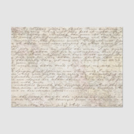 ヴィンテージの手書文字スクリプトマップの切り離し 薄葉紙