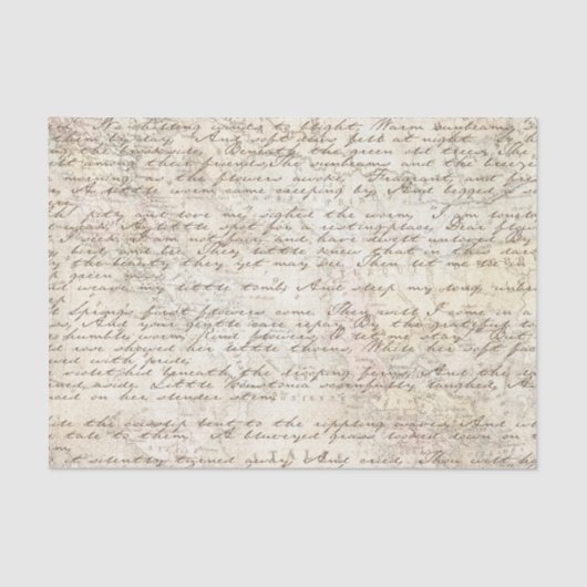 ヴィンテージの手書文字スクリプトマップの切り離し 薄葉紙 (正面)